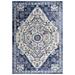 Blue/White 114 x 96 x 0.4 in Area Rug - Rizzy Home Geometric Power Loom Polypropylene Area Rug in Polypropylene | 114 H x 96 W x 0.4 D in | Wayfair