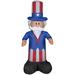 The Holiday Aisle® Uncle Sam Inflatable Polyester in Blue/Red/White | 48.03 H x 17.72 W x 19.69 D in | Wayfair 22CC8CADB4E04AE4BA49511C48EADED8