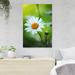 Rosalind Wheeler White Daisy Flower 2 - 1 Piece Rectangle Graphic Art Print On Wrapped Canvas in Green/Orange | 14 H x 11 W x 2 D in | Wayfair