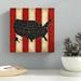 17 Stories 'United States' Graphic Art Print on Wrapped Canvas in Black/Brown/Red | 10 H x 10 W x 2 D in | Wayfair 58F1945C37F64AECBABE539F3D6F2EA8