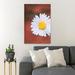 Red Barrel Studio® White Daisy In Macro Lens Photography - 1 Piece Rectangle Graphic Art Print On Wrapped Canvas in Red/White | Wayfair