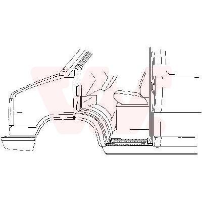 VAN WEZEL Einstiegblech links für Citroën Peugeot Fiat Alfa Romeo 1745101