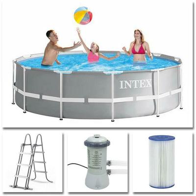 Aufstellpool Intex Frame Pool Set Prism Rondo ø 366 x 99 cm mit Zubehör Image
