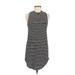 Brandy Melville Casual Dress - Shift Mock Sleeveless: Black Print Dresses