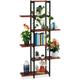 Relaxdays - Scaffale Portavasi, 6 Ripiani, Mobile Portafiori Metallo, 150 x 78 x 24 cm, Tavolino