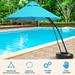 Gymax 11ft Patio Cantilever Hand Push Offset Hanging Umbrella w/
