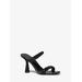 Michael Kors Clara Embellished Snake Embossed Sandal Black 6.5