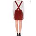 Free People Dresses | Free People Corduroy Jumper Overall Dress | Color: Red | Size: 2