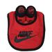 Nike Accessories | Nike 2-Piece Newborn Black & Red 0-6 Months Baby Bib & Bootie | Color: Black/Red | Size: 0-6 Months