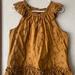 J. Crew Tops | J Crew Mustard Yellow Gold Sleeveless Top Size Large | Color: Gold | Size: L