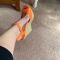 Jessica Simpson Shoes | Jessica Simpson Size 8.5 Platform Shoes | Color: Orange | Size: 8.5