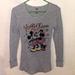 Disney Tops | Disney Mickey & Minnie Thermal Top | Color: Gray | Size: Xs