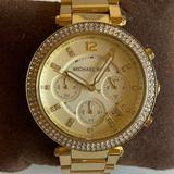 Michael Kors Accessories | Michael Kors Women's Parker Chronograph Gold-Tone Stainless Steel Watch Mk5354 | Color: Gold | Size: Os