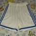 Adidas Shorts | Adidas White Blue 3 Stripe Soccer Jersey Football Shorts Athletic Apparel | Color: Blue/White | Size: M