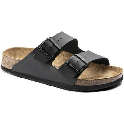 Sandale Arizona, Superlauf, Birko-Flor, schwarz, schmal, Größe 42 - Birkenstock