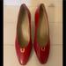 Gucci Shoes | New Rare Gucci Classic Heel Pumps.With Gold Monogram Horseshoe On Front. | Color: Red | Size: 5.5