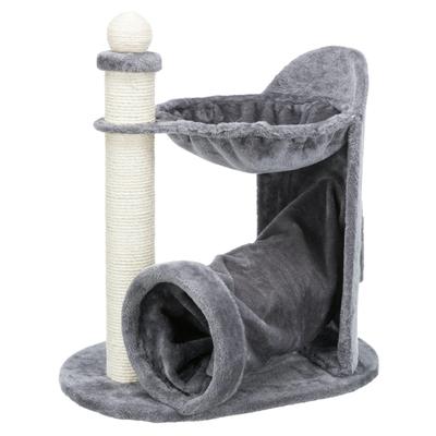 Baza Gandia Scratching Post with Hammock Gray by TRIXIE in Gray