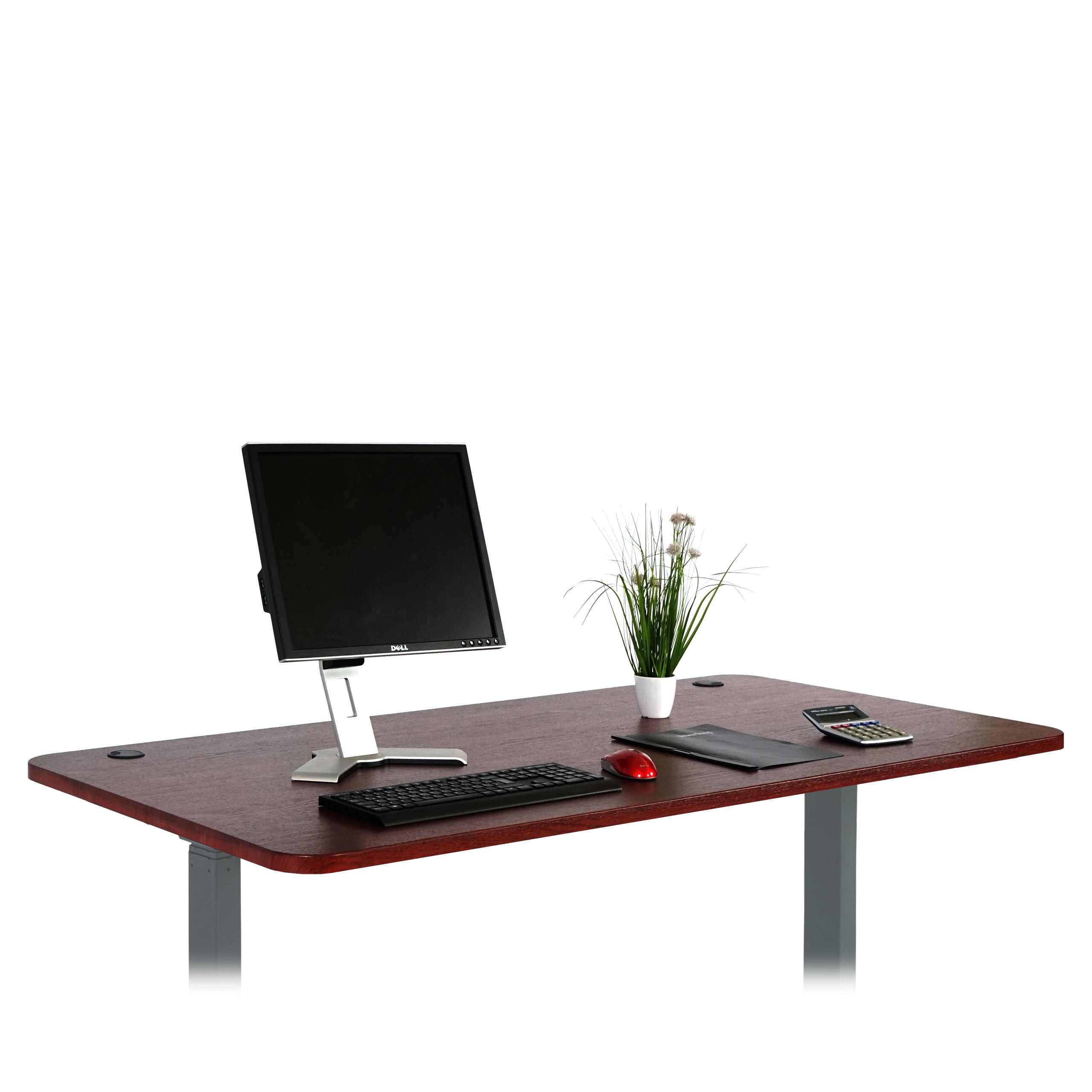 Tischplatte HWC-D40 für Schreibtische, Schreibtischplatte, 160x80cm MVG-zertifiziert ~ kirsch Image