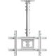 ONKRON Ceiling Mount for TV for 32-80 inch Monitor, Telescopic TV Ceiling Mount White up to 68 kg - Height Adjustable Ceiling Mount Max VESA 600x400 / Ceiling TV Brackets Tilt and Swivel N1L-W White