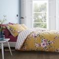 Catherine Lansfield Canterbury Easy Care, Yellow, UK Super King Duvet Set