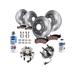 2008-2013 Chevrolet Avalanche Front and Rear Brake Pad and Rotor and Wheel Hub Kit - Detroit Axle