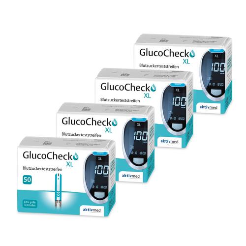 GlucoCheck XL Teststreifen [200 Stück] zur Blutzuckerkontrolle bei Diabetes 200 St