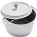 Staub Cast Iron 5-qt Tall Cocotte Enameled Cast Iron/Cast Iron in White | 7.24 H x 9.45 W in | Wayfair 12502402