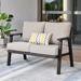 Lark Manor™ Aisatou 50" Wide Outdoor Loveseat w/ Cushions Wicker/Rattan/Metal/Olefin Fabric Included in Gray | 31.89 H x 50 W x 31.49 D in | Wayfair