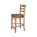 Andover Mills™ Prestbury Solid Wood 24" Counter Stool Wood in Brown | 38.8 H x 17 W x 19 D in | Wayfair BDA70386C3CE44B48D77BF7019E510E7