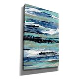 Orren Ellis 'Coastal Sea Foam I' By Silvia Vassileva, Canvas Wall Art, 40"X60" Canvas in Blue | 60 H x 40 W x 1.5 D in | Wayfair