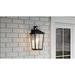 Lark Manor™ Aspendale Mottled Black Seeded Glass Outdoor Wall Lantern Aluminum/Glass/Metal in Black/Gray | 13.25 H x 6.5 W x 7.75 D in | Wayfair