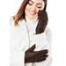 Women's Leather Gloves by Accessories For All in Chocolate (Size 8 1/2)