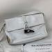 Burberry Bags | Burberry White Leather Horn Toggle Haymarket Shoulder Bag~ Authentic W Coa | Color: White | Size: Os
