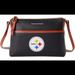Dooney & Bourke Bags | Dooney & Bourke, Pittsburgh Steelers, Medium, Black Crossbody Bag | Color: Black | Size: Os