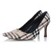 Burberry Shoes | Burberry Signature Plaid Heels Size 37 Or 7 Shoes | Color: Brown/Tan | Size: 7