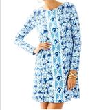 Lilly Pulitzer Dresses | Lilly Pulitzer Ophelia Get Trunky Dress Xs | Color: Blue/White | Size: Xs