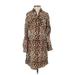 The Limited Casual Dress: Tan Animal Print Dresses - Women's Size 2X-Small Petite