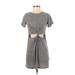 Honey Punch Casual Dress - Shift: Gray Dresses - Women's Size Small