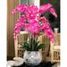 CFA Design Group Phalaenopsis Orchids Centerpiece in Vase Faux Silk | 24 H x 16 W x 16 D in | Wayfair CRKPHL-1010-PK