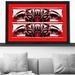 Picture Perfect International "Lady Tigress On Red II (Horizontal)" By Cassie Studios Print On Red Aluminum Metal in Black/Red/White | Wayfair