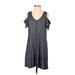 Sanctuary Casual Dress: Blue Marled Dresses - Women's Size X-Small