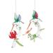 Hummingbird Garden Ornament Set of 2 - 4.25"