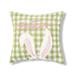 18" x 18" Easter Bunny Ears Spring Embroidered Throw Pillow