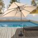 VredHom Outdoor Patio Umbrella 10 x 6.5 Ft Double Top with Base