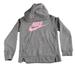 Nike Shirts & Tops | Grey And Pink Girls Nike Hooded Sweatshirt | Color: Gray/Pink | Size: Sg
