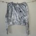 Pink Victoria's Secret Tops | Gray And White Tie-Dye Crop Top | Color: Gray/White | Size: L