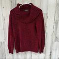 Ralph Lauren Sweaters | Lauren Jeans Co Ralph Lauren Women’s Cowl Neck Sweater Size Medium | Color: Black/Red | Size: M