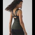 Lululemon Athletica Tops | Lululemon Athletica Olive Green And Floral Sports Bra And Tank Top Combo | Color: Gray/Green | Size: 6
