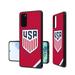 Red USMNT Galaxy Diagonal Stripe Design Bump Case