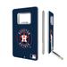 Houston Astros 32GB Solid Design Credit Card USB Drive with Bottle Opener